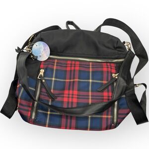 Ella & Elly‎ Tartan Plaid Shoulder Backpack Bag New Scotland Academia Preppy